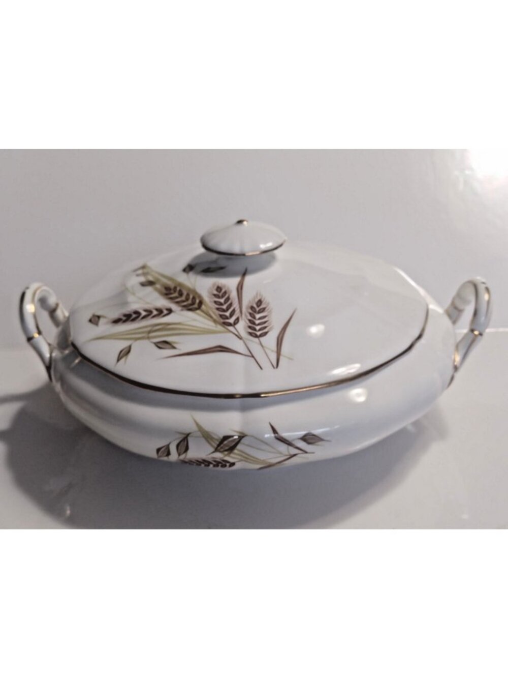 Northumbria England Soup/Vegetable Lidded two handle Tureen "Golden Horizon"